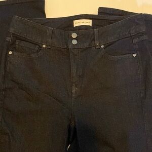 Lane Bryant women’s jeans high rise boot cut size 14 long very dark blue